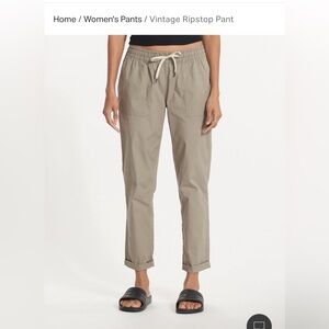 Women’s Mauve Vintage Ripstop Pants Size Large